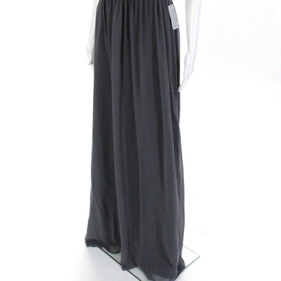 Donna Morgan Strapless Sweethear Chiffon Gown - Picture 7 of 8